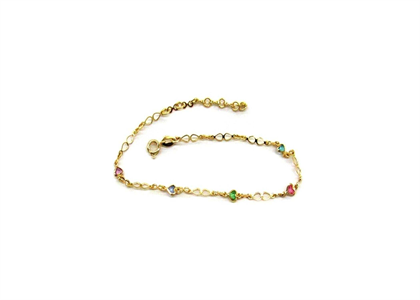 Gold Plated | Enamel Anklets